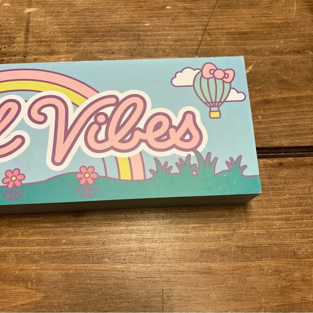 Hello Kitty Good Vibes Sign Wall Art Decor Rainbow Spring New